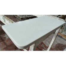 Repisa de esquina rectangular en micromármol